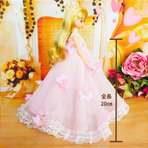 リカちゃん ハンドメイド服 ドール服 人形服 ナイトドレス ♡レネット