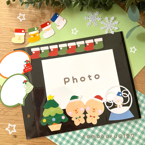 クリスマス アルバムクラフト （壁面） 切り絵 tomoharu0127 通販  