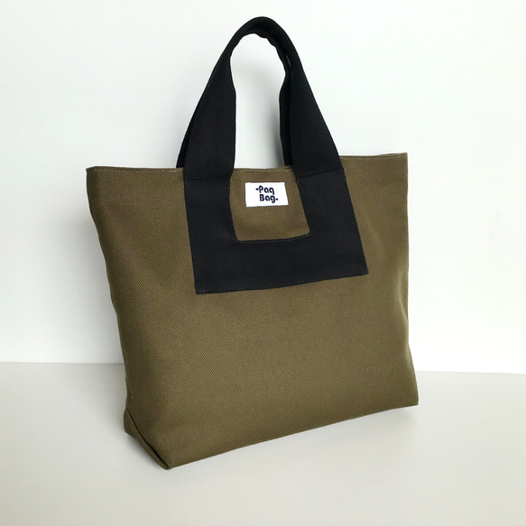 MINI KONOJI  TOTE【キナリ/カーキ】※受注生産※ご入金確認後に作製します。 2枚目の画像