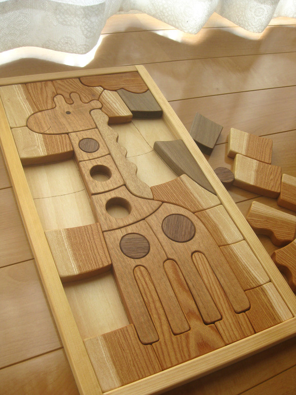 木製パズル(きりん) 3枚目の画像