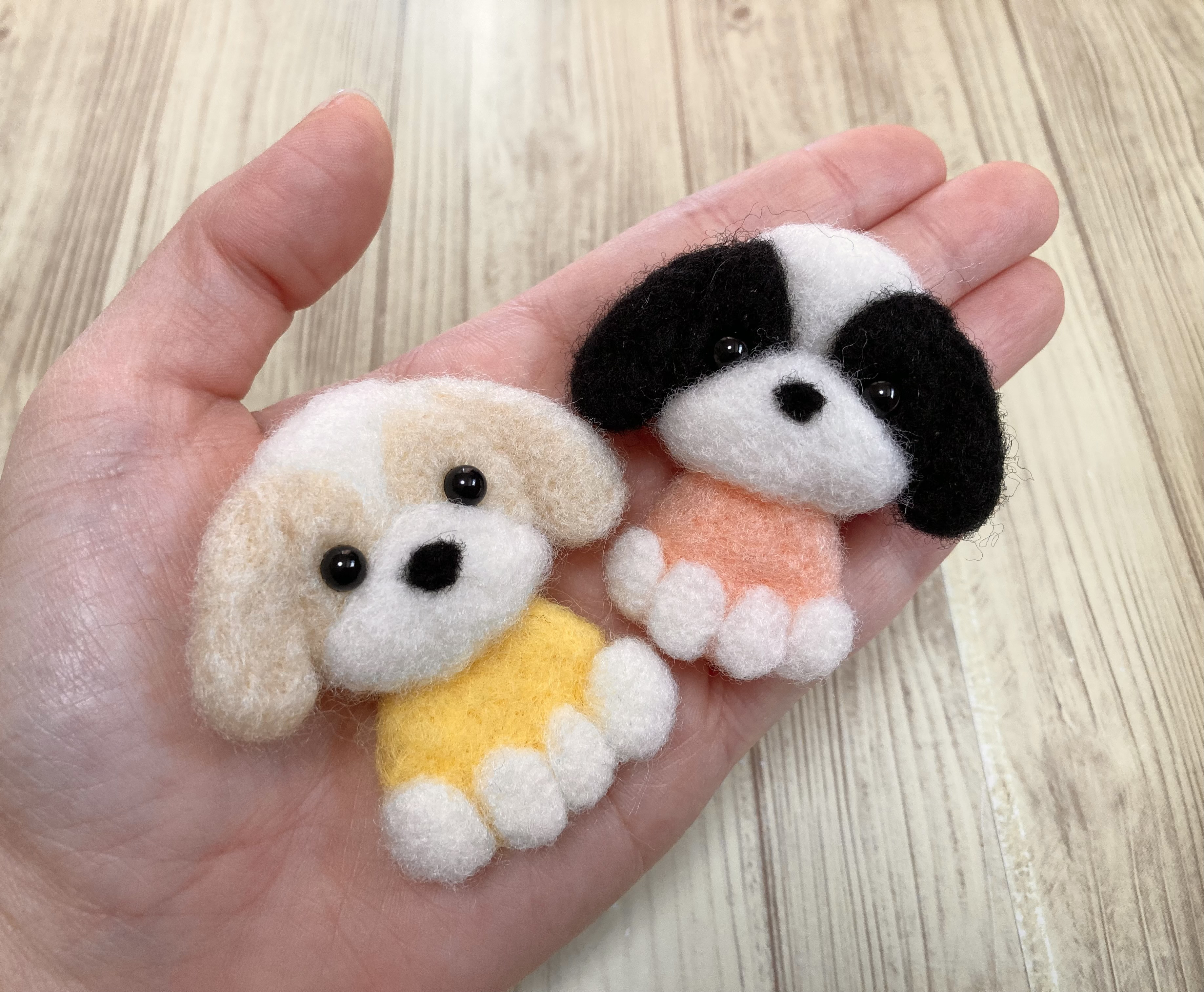 あみぐるみ　インテリア　マルチーズ　シーズー　ポメ　羊毛フェルト風 あみぐるみ インテリア マルチーズ シーズー ポメ 羊毛フェルト風