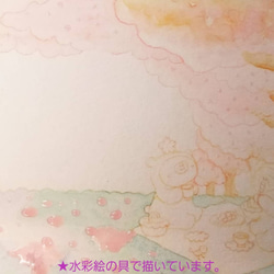 桜のお花見くまポストカード ２枚セット 4枚目の画像