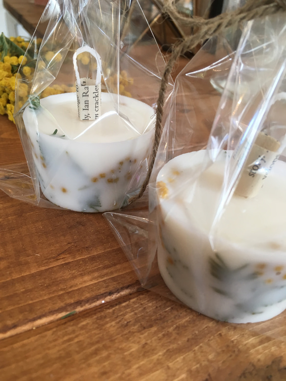 ＊ new"  aroma  candle  …mimosa-soy 2枚目の画像