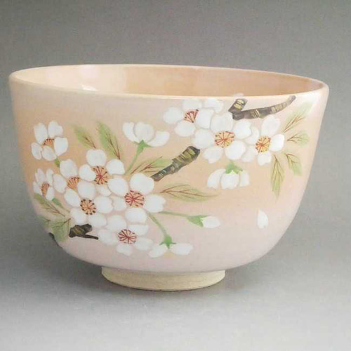 ◇商品番号 3941 紅粉引さくら抹茶茶碗 亨 茶碗・めし碗 松韻堂 通販