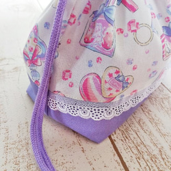 ⭐小花柄⭐巾着　M　お弁当袋★入園入学 入園入学新学期 small flower 可愛い小花柄 巾着袋 コップ袋や