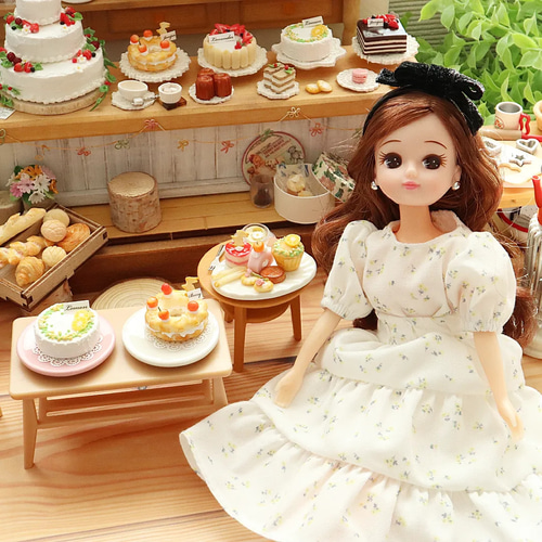 受注製作】ミモザのケーキセット【ミニチュア】 その他置物 Jun 通販