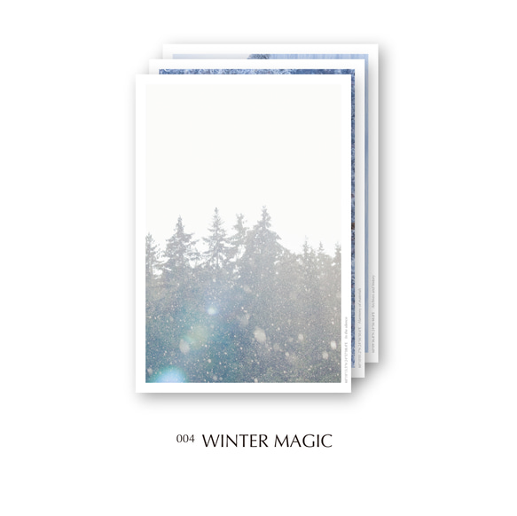 Postcard Set (ﾎﾟｽﾄｶｰﾄﾞｾｯﾄ)｜004 WINTER MAGIC｜FINLAND 1枚目の画像