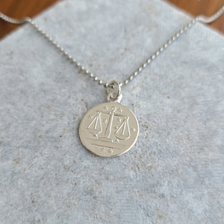 【選べる12星座】The Zodiac sign Coin Necklace / SV925 / サージカルステンレス 6枚目の画像