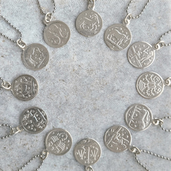 【選べる12星座】The Zodiac sign Coin Necklace / SV925 / サージカルステンレス 11枚目の画像