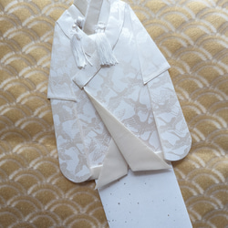 お祝儀袋　結婚式　御祝い　お祝い　白無垢　ウェルカムボード　結納　着物　友禅和紙 4枚目の画像