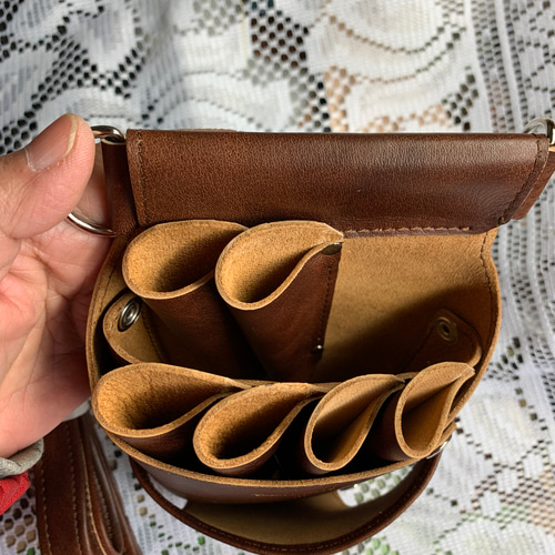 牛革シザーケース アンティーク調ブラウン その他バッグ Coeurdoux  