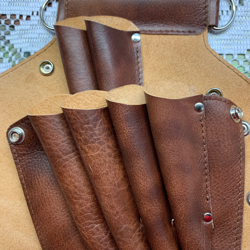 牛革シザーケース アンティーク調ブラウン その他バッグ Coeurdoux  