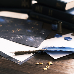 銀河の彼方まで広がる、天体総柄 レターセット 9枚目の画像