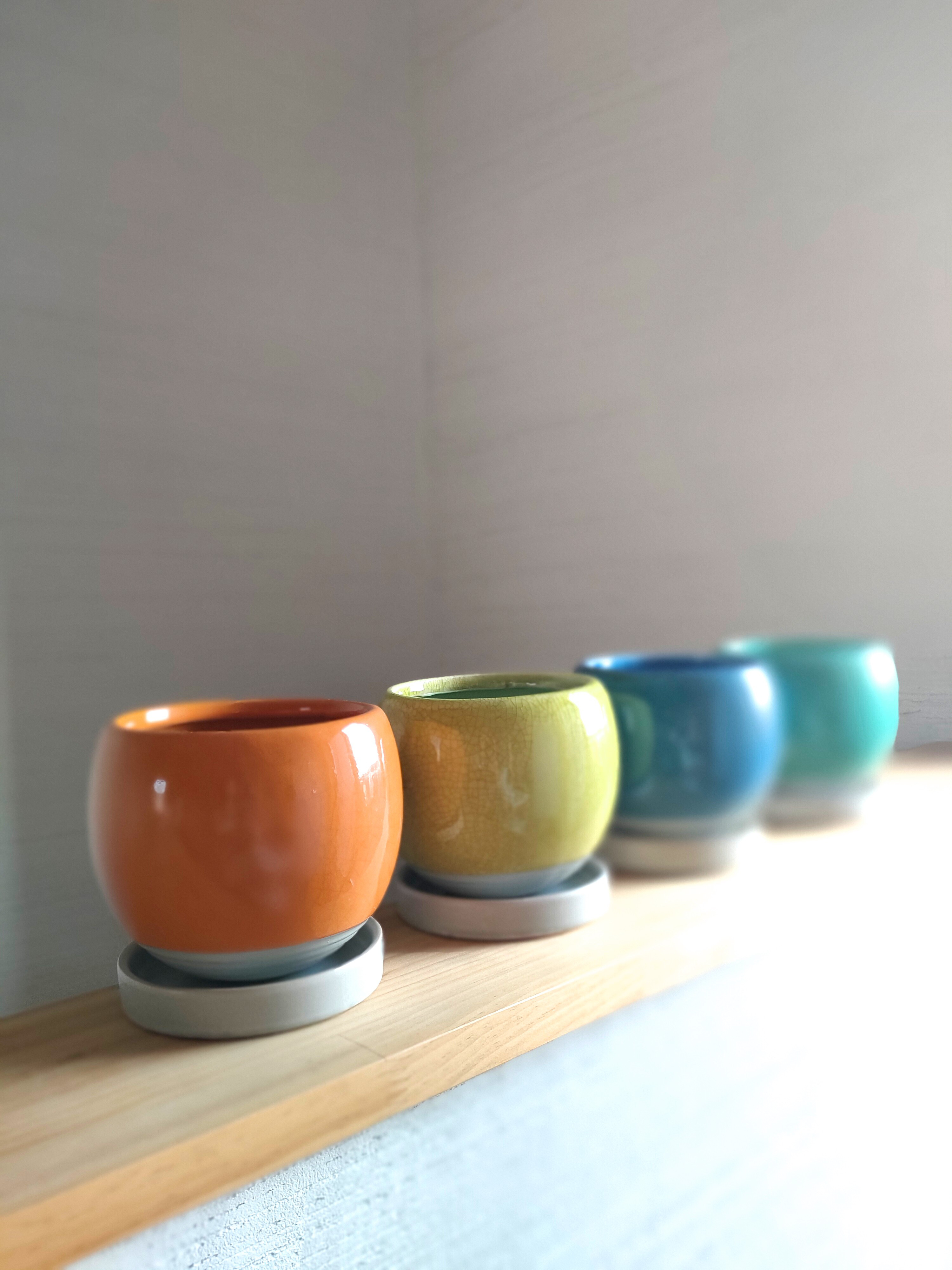 イタリア製 レア サイン付花瓶　藍色鉢カバー 稀少 HAND 1点物 MADE