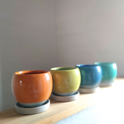 バイカラーボール　花器 バイカラーボール 花器