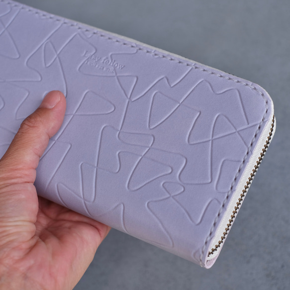 【春の新色】ラベンダーの長財布　紫陽花 春の新色 春財布　一粒万倍　天赦日 寅の日