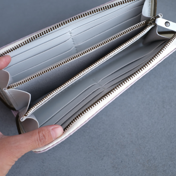 【春の新色】ラベンダーの長財布　紫陽花 春の新色 春財布　一粒万倍　天赦日 寅の日