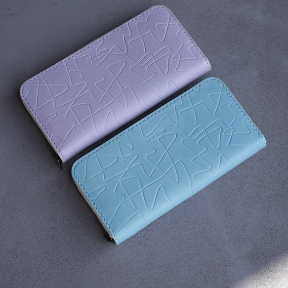 【春の新色】ラベンダーの長財布　紫陽花 春の新色 春財布　一粒万倍　天赦日 寅の日