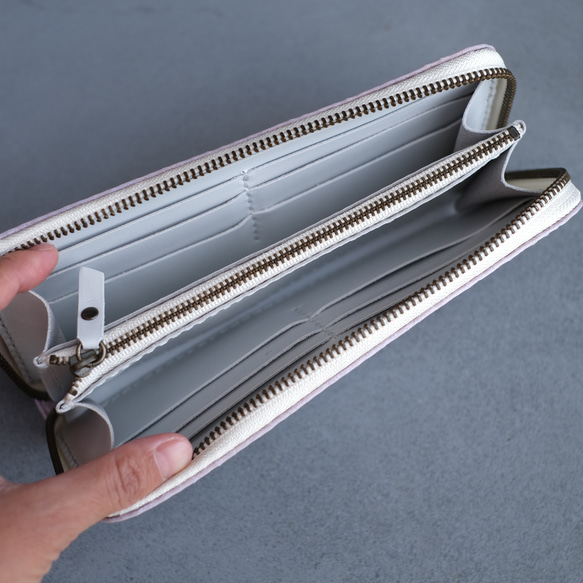 【春の新色】ラベンダーの長財布　紫陽花 春の新色 春財布　一粒万倍　天赦日 寅の日