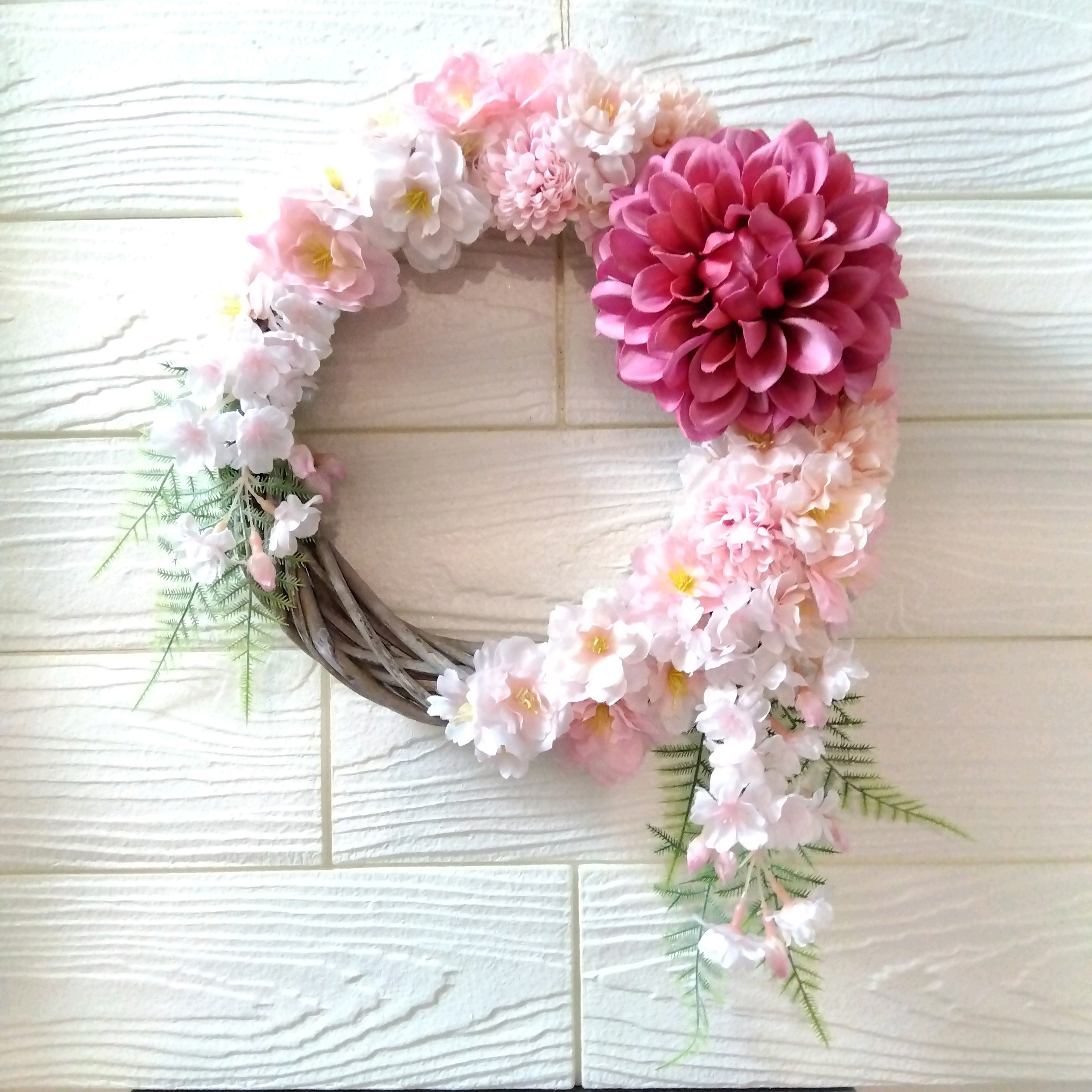 春色 スプリングリース 桜 リース しだれ桜