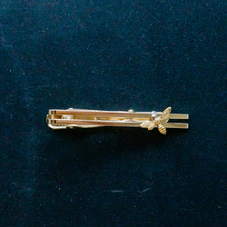 Hachi 施華洛世奇 免費郵寄美國製造黃銅領帶別針 第3張的照片