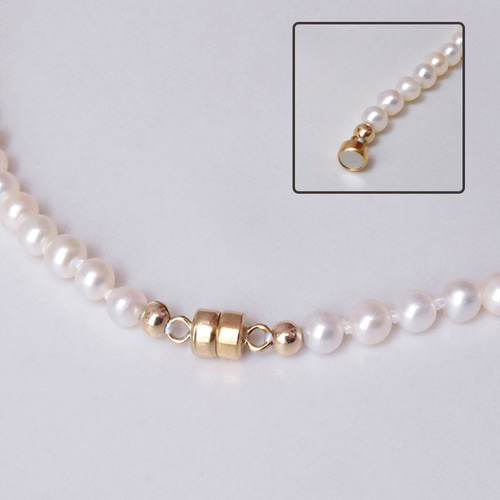 4way・淡水パール40cm＋60cm＝100cmの一連ネックレス