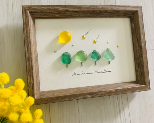 シーグラスアート『 七夕の願い.。.:*☆』他1点 2025年最新