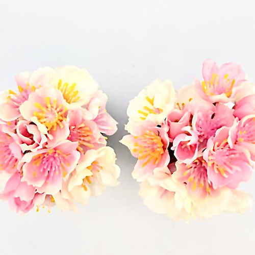 512 ひなまつり 〈お飾り〉さくら花瓶（蒼壺:金冠）一対