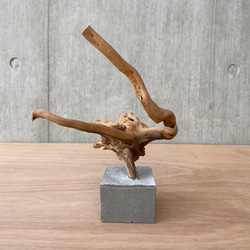 【コンクリート盆栽 流木オブジェ】ディスプレイ 什器 アクセサリー ネックレス インテリア アート アクアリウム 水槽 4枚目の画像
