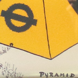 ◆RE:PUBLIC. -Pyramid - (1920) ピンバッチ　アート　グラフィック 3枚目の画像