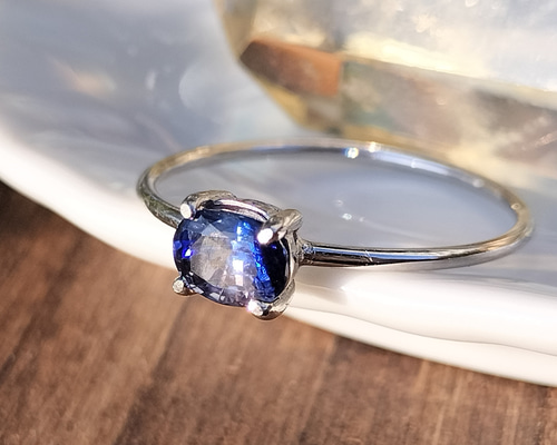 サファイア　リング　マーキス　silver925 指輪 ブルーサファイア マーキスカット0.949ct シルバーSV925リング