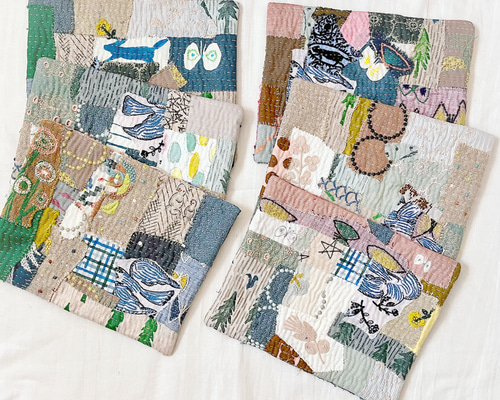 ミナペルホネン カケラパッチ チクチクおやつマット インテリアマット