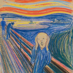 ◆RE:PUBLIC. -The Scream- (1895)　ピンバッチ　アート　グラフィック 2枚目の画像