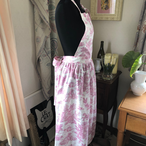 トワルドジュイのエプロンです。 ☆トワルドジュイエプロン ブラック | SAJOU/サジュ― | 三越伊勢丹