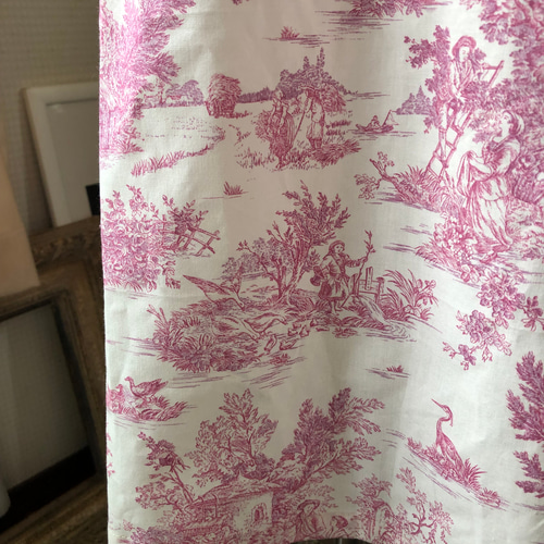 ハンドメイド トワル・ド・ジュイ 2wayギャザーエプロン