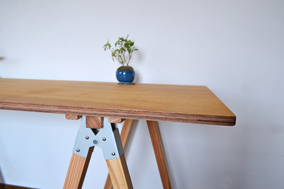 Sawhorse work table natural color 170 x 65 3枚目の画像