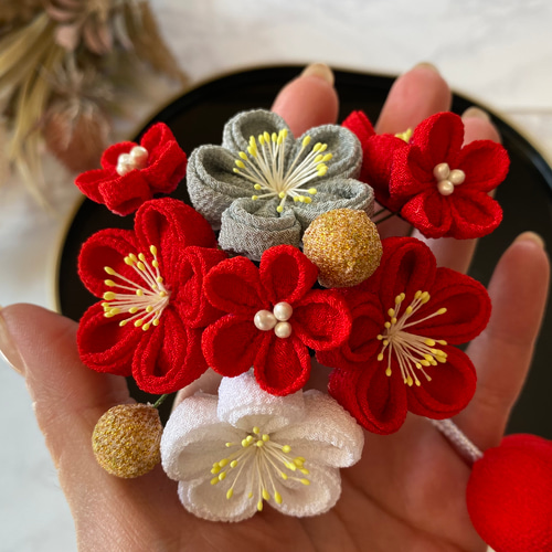 春告(はるつげ)】〈桜梅桃李・梅〉⭐︎OP充実⭐︎ つまみ細工 ボブ