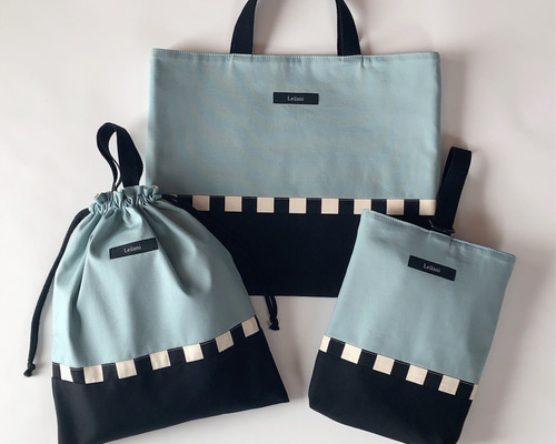 お名前刺繍可】入園入学 レッスンバッグ シューズケース 体操着袋 3点