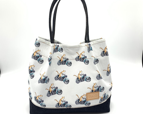 にゃんこ堂ねこまるのSDGsトートバッグ Harleyにゃんこ