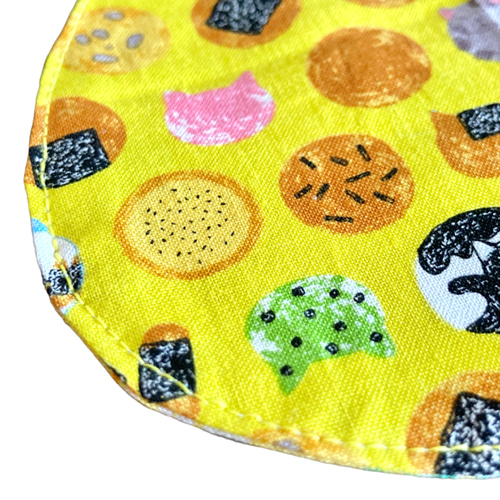 送料無料】猫型 ネコ型 猫耳 布製 コースターセット リバーシブル