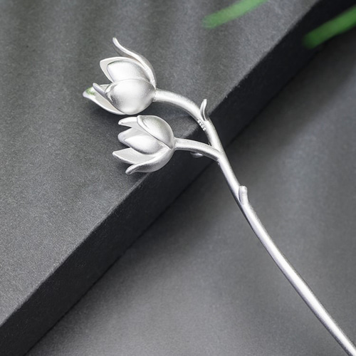 受注制作＞ハクモクレンのかんざし 白木蓮 ご褒美 プレゼント K041  