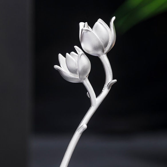 受注制作＞ハクモクレンのかんざし 白木蓮 ご褒美 プレゼント K041  