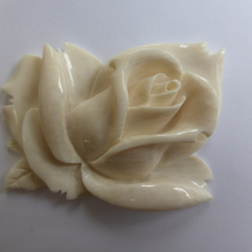 本象牙 アイボリーカービング、ナンタケットバスケット用オーナメント