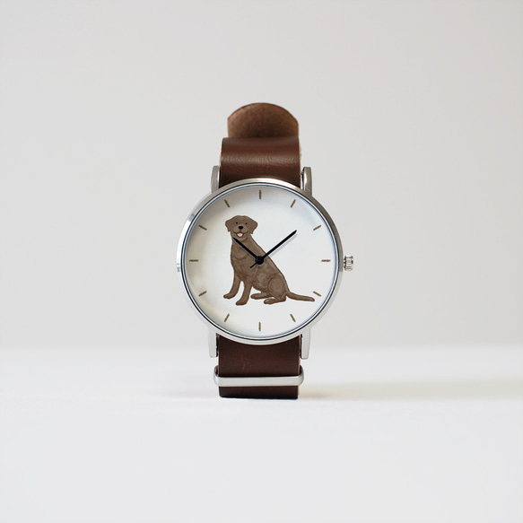 割引 藤井啓太郎 しっぽを振る犬時計 ラブラドール 茶 藤井啓太郎 犬