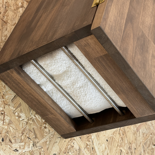 3種有り】木目を活かしたタオルストッカー / 棚・シェルフ