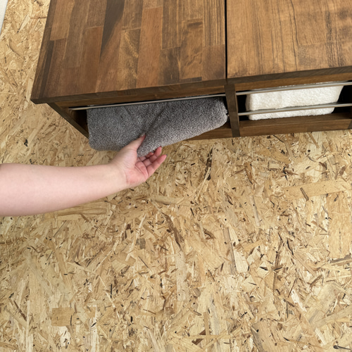 3種有り】木目を活かしたタオルストッカー / 棚・シェルフ・ラック