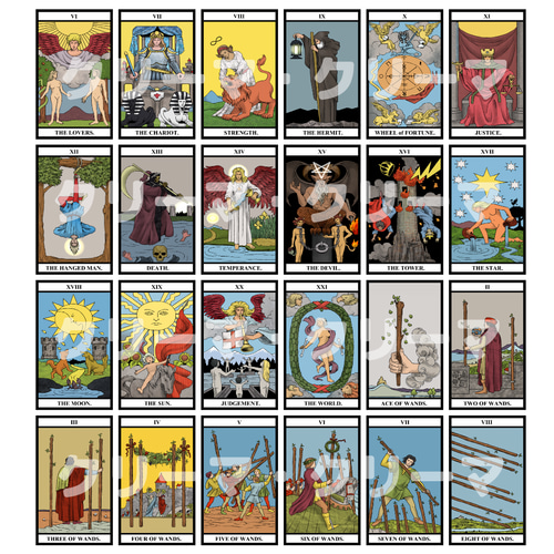 K-1】たくさん書き込めるタロットカード 初心者〜上級者(意味なし