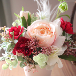 アーティフィシャル&プリザーブドフラワー ミックスアレンジメント