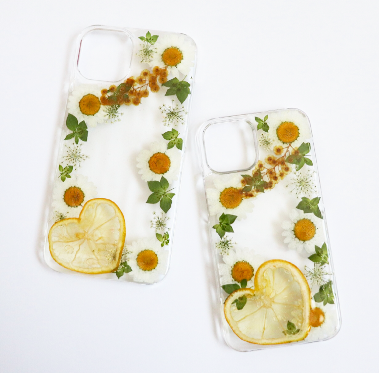 ☆特別価格☆ハートレモン 押し花ケース ☆ ☆特別価格☆ハートレモン 押し花ケース ☆