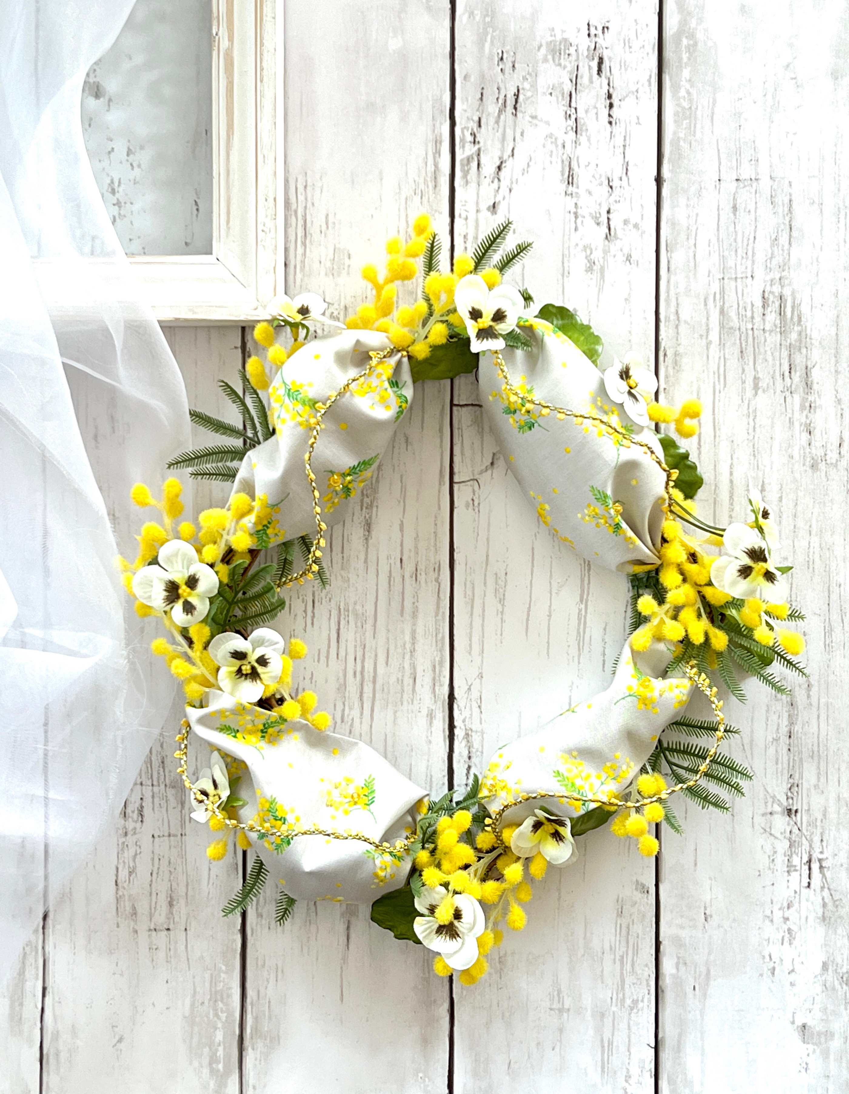 ミモザのリース